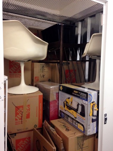 The majority of my worldly goods packed into a 6x10 storage locker.