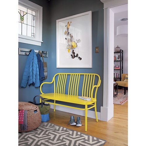 The now no longer available (in yellow) Sonny Bench from Crate and Barrel