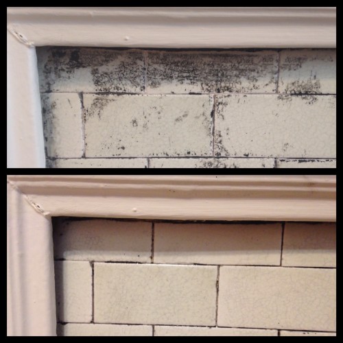 Close up of before (top) and after (bottom) stripping. So worth the effort.
