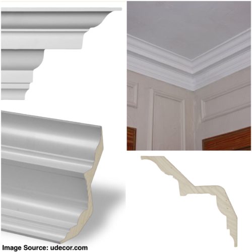 This is the profile of the primary crown molding we plan to use. It is substantial and architecturally appropriate to the period. [<i>Source: <a href="http://www.udecor.com/" target="blank">uDecor.com</a></i>]