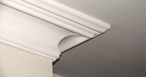 Close up of a similar "swans neck" plaster moldings [Source: Unable to determine - via Google]